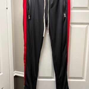 MNML Black and Red Joggers (similar to fear of god)